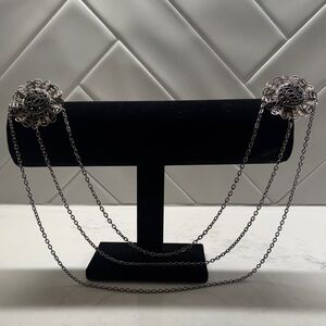 Elegant Silver Chain Shoulder Bag